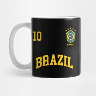 Brazil Soccer 10 Brazilian Football Team Mug